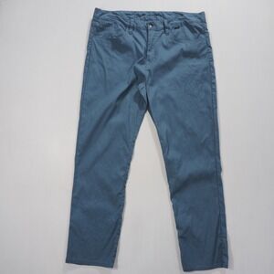 Travis Mathew Pants Mens 36x30 Blue Tencel Cotton Stretch Chino Golf Office